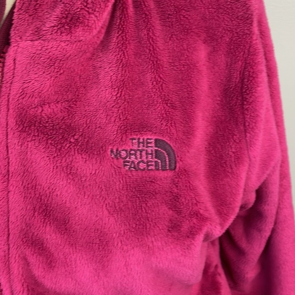The North Face Women’s Reversible Jacket SZ M Pink Full Zip Hooded Warm - Picture 10 of 16